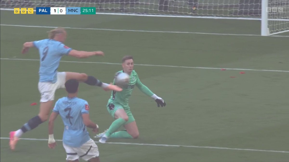Should this have been a red card for Dean Henderson? 🤔 #FACup
