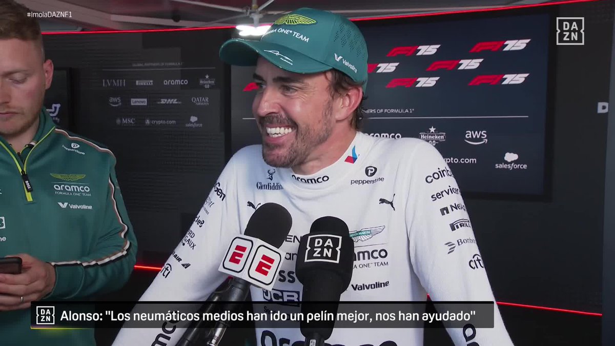 🗣️ "Vamos a pedir una comisión" Alonso quiere bonus por haber ayudado a Mercedes con la decisión sobre los neumáticos 😂😂 #ImolaDAZNF1 🇮🇹