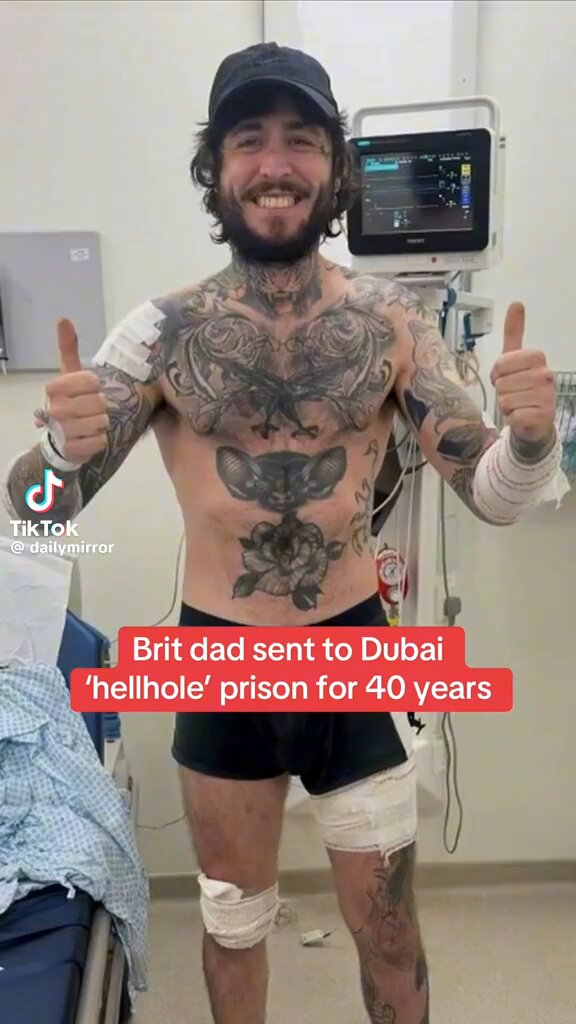 You have to be utterly insane to even consider looking at drugs in places like Dubai, Singapore, and Thailand. He had around ounce of coke in total and in most places he'd be in trouble, in Dubai it's a whole different game.