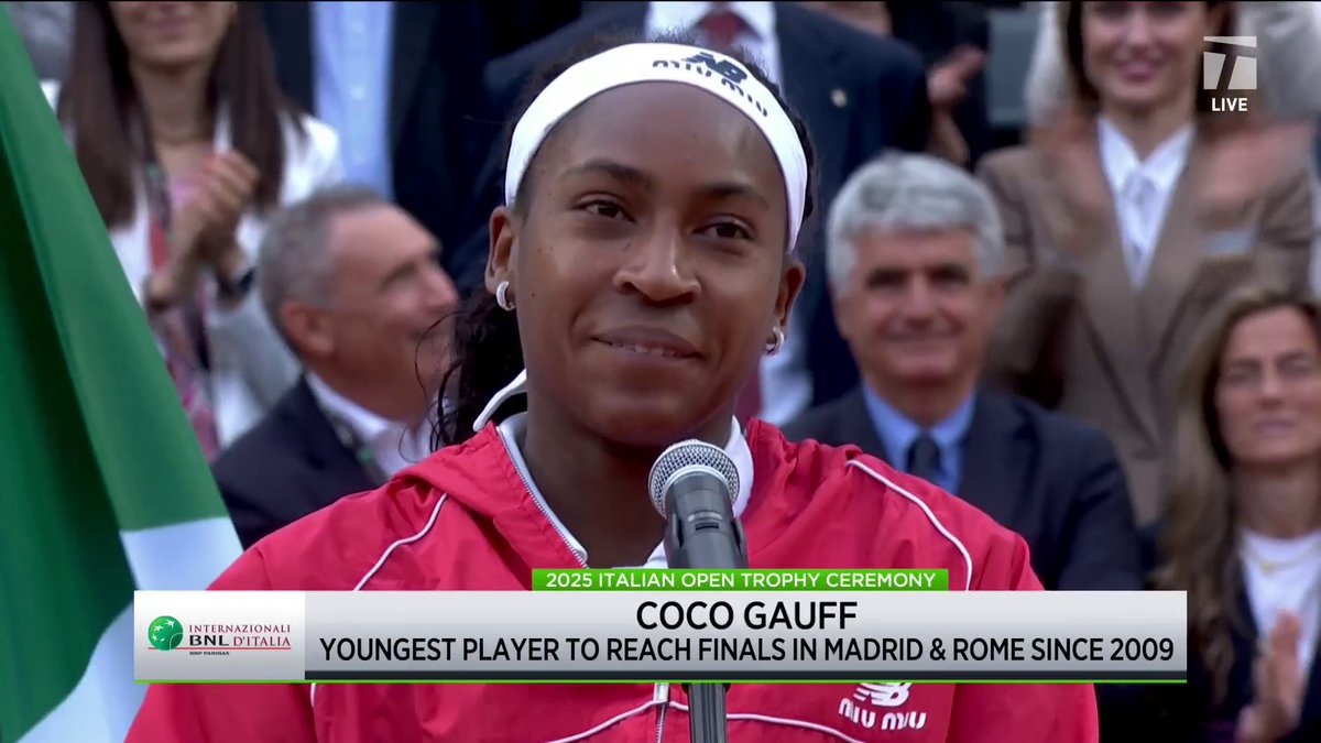 "You're an incredible person and player" 🫂 Coco Gauff had some kind words for #IBI25 champ Jasmine Paolini after their final.