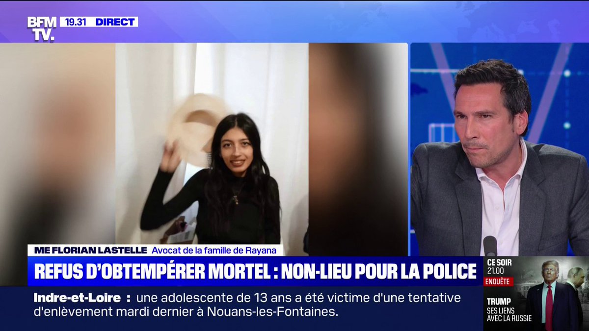 Refus d'obtempérer mortel: "La famille se sent méprisée", explique l'avocat de la famille de Rayana après la décision de non-lieu