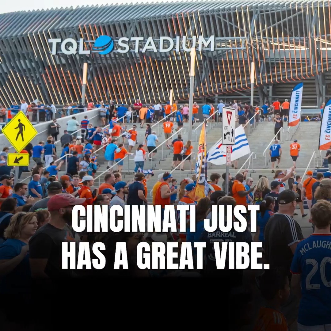 Cincinnati is set to bring the vibes to the FIFA Club World Cup! 🤩 How much are you looking forward to fixtures at the TQL Stadium? 🙌