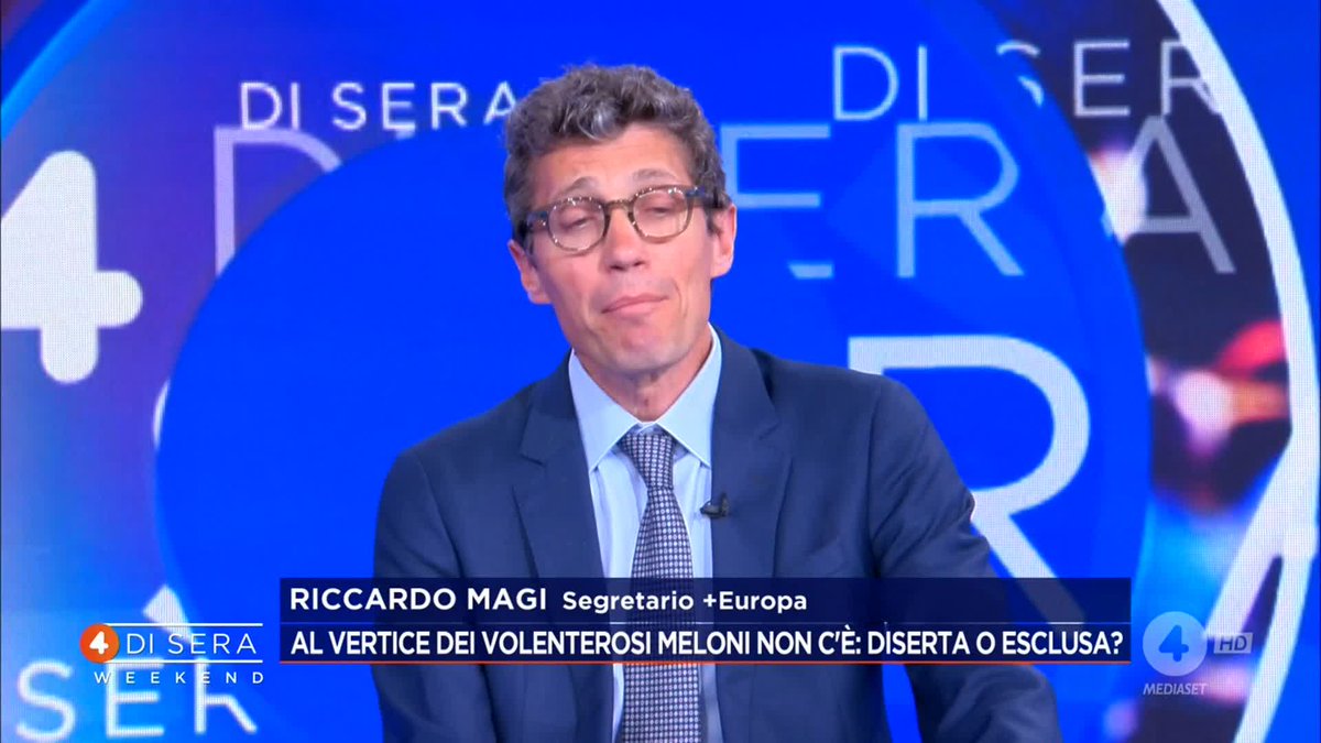 "Meloni ha sbagliato, non essere al vertice dei volenterosi è stata una debacle politica. Non ha tutelato l'interesse nazionale" Riccardo Magi a #4disera Weekend