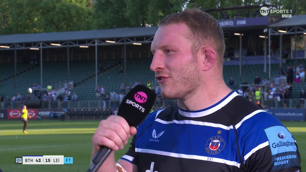 "How long is this question Flats?!" Sam Underhill shares the motivation behind Bath (once Flats has finally finished asking the question) 😂 #GallagherPrem | #BATvLEI
