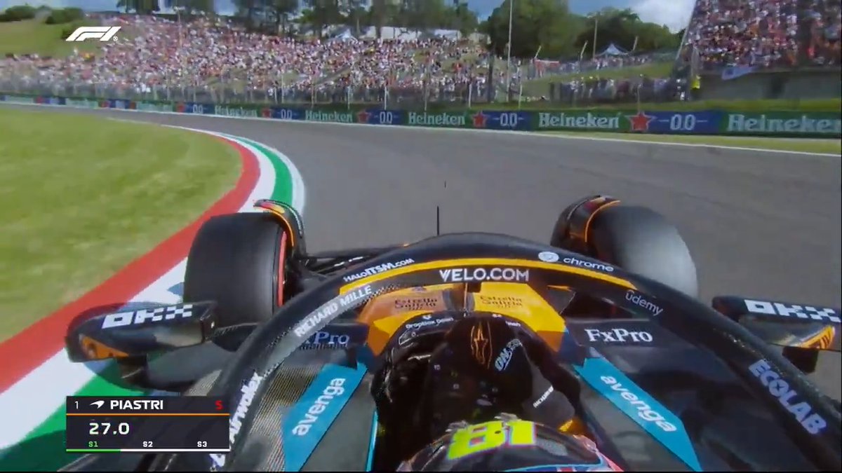 Another mighty Pirelli Motorsport Pole for Oscar Piastri 💪 Ride onboard for the full lap 👇 #F1 #ImolaGP McLaren Mastercard Formula 1 Team 🧡