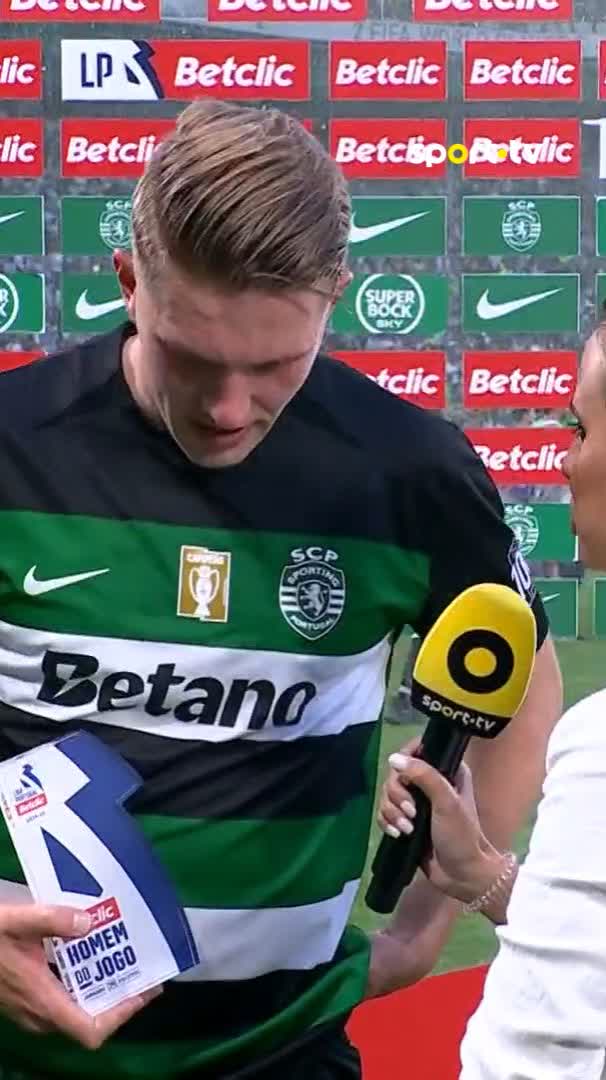 Gyökeres tem treinado o português 😅 #sporttvportugal #LIGAnaSPORTTV #LigaPortugalBetclic #Sporting #VitóriaSC