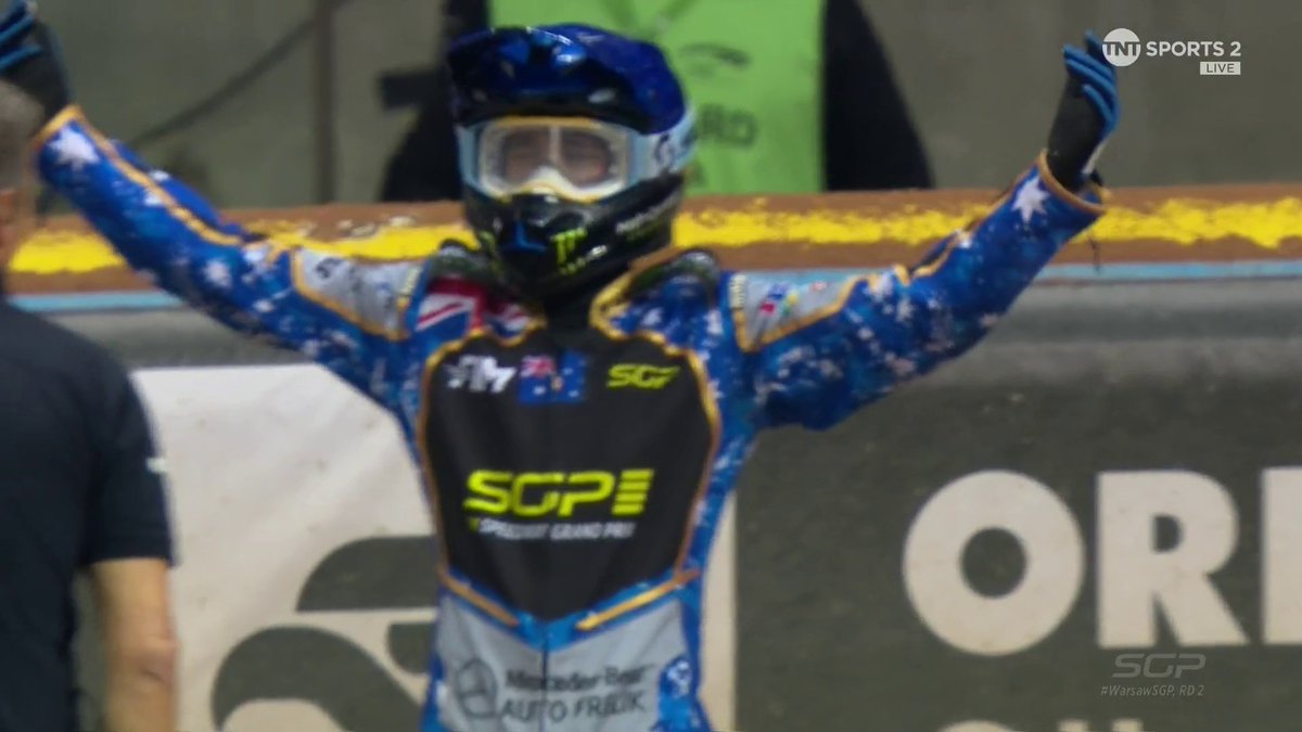 THIS IS WHAT IT MEANS 🙌 An extatic Jack Holder celebrates winning in Warsaw 🏆 #SGP | #WarsawSGP 🇵🇱