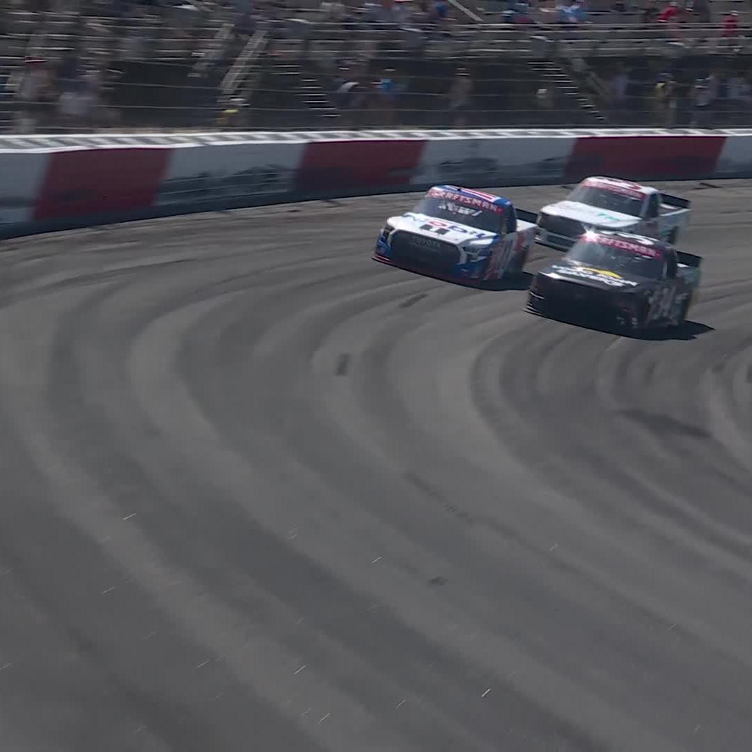 Layne Riggs ran Corey Heim up the track going for the win. Doesn’t pan out and teammate Chandler Smith claims the victory. Great interview from Heim afterwards regarding what happened. What are your thoughts?