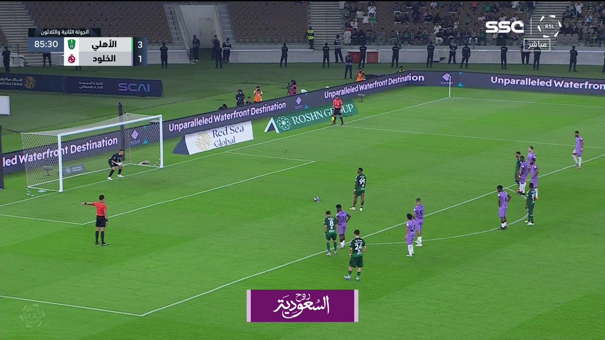 الأهلي يقسو على الخلود بأربعة أهداف مقابل هدف.