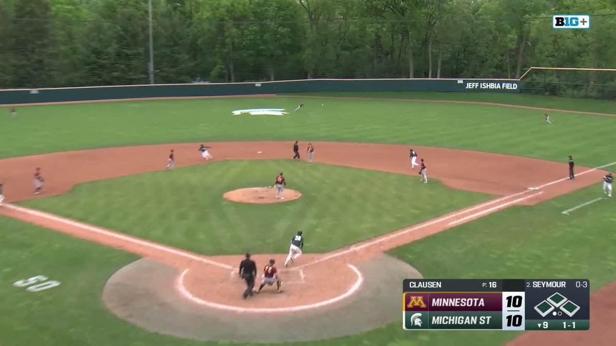 VICTORY FOR MSU!!!!! High fives & handshakes alllllll around!! Seymour walks it off on the final day of MSU Senior Celebration Weekend, presented by Health Alliance Plan (HAP) Final: Minnesota 10, Michigan State 11 #VictoryForMSU