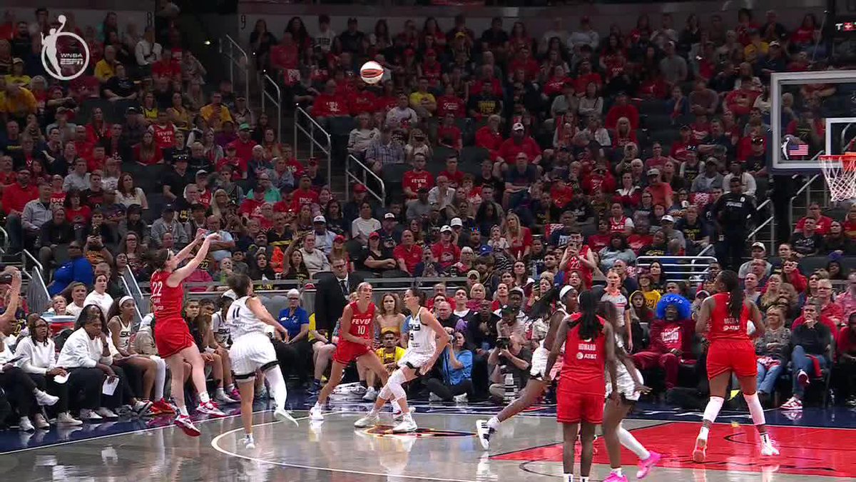 CAITLIN CLARK THREE TO END THE HALF? YOU BET! 🪣