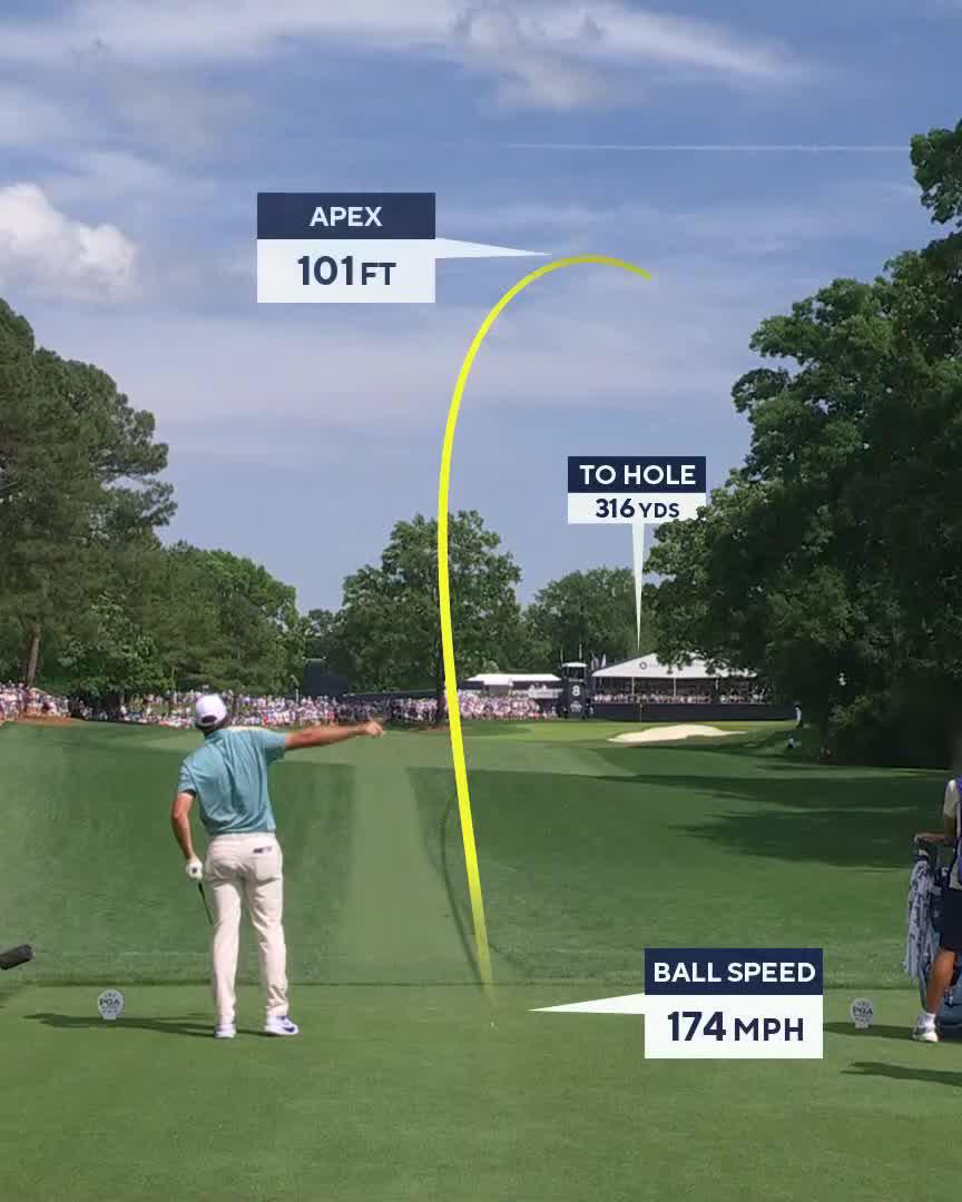Sometimes it’s better to be lucky than straight. Scheffler finds the trees… and the fairway. 🌲➡️😅 #PGAChamp