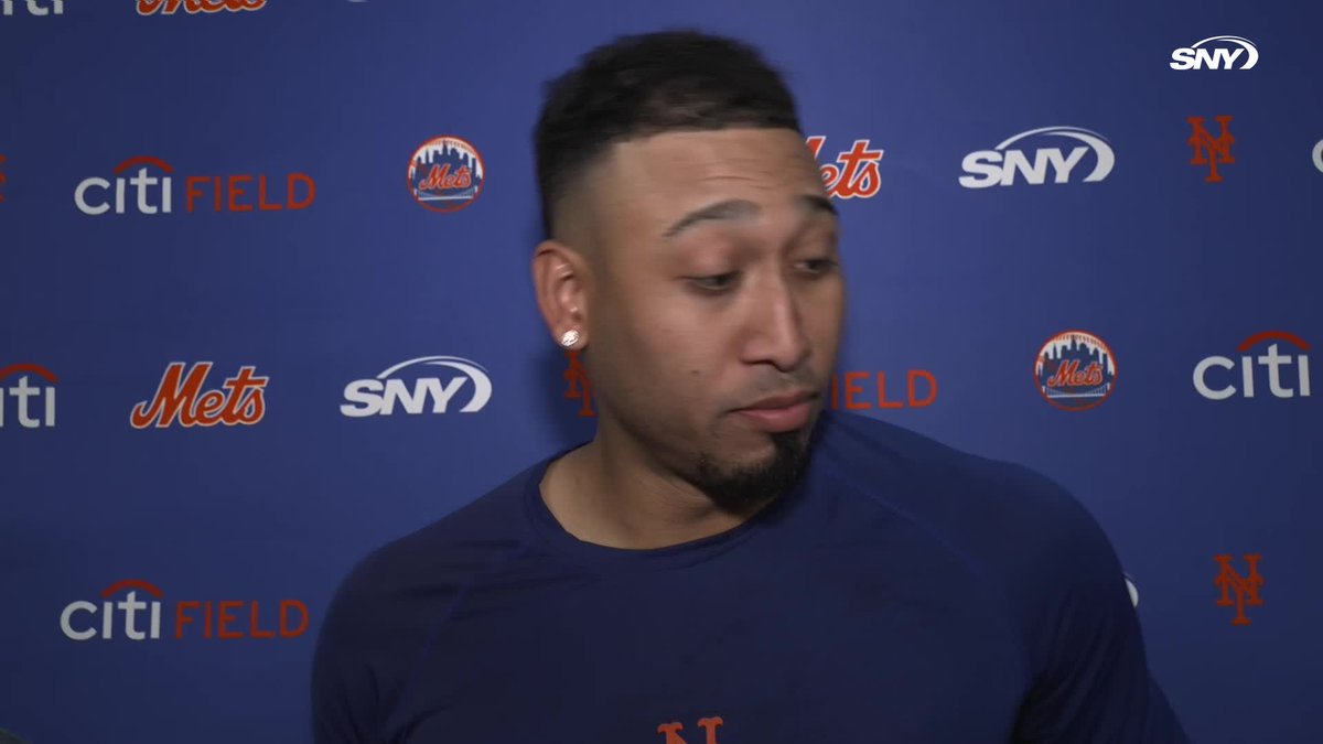 "Just throw strikes" Edwin Díaz talks about his mindset today in the 9th inning: