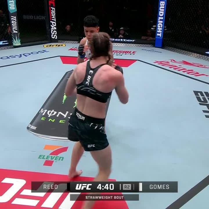 Denise Gomes was relentless 🤯 #UFCVegas106