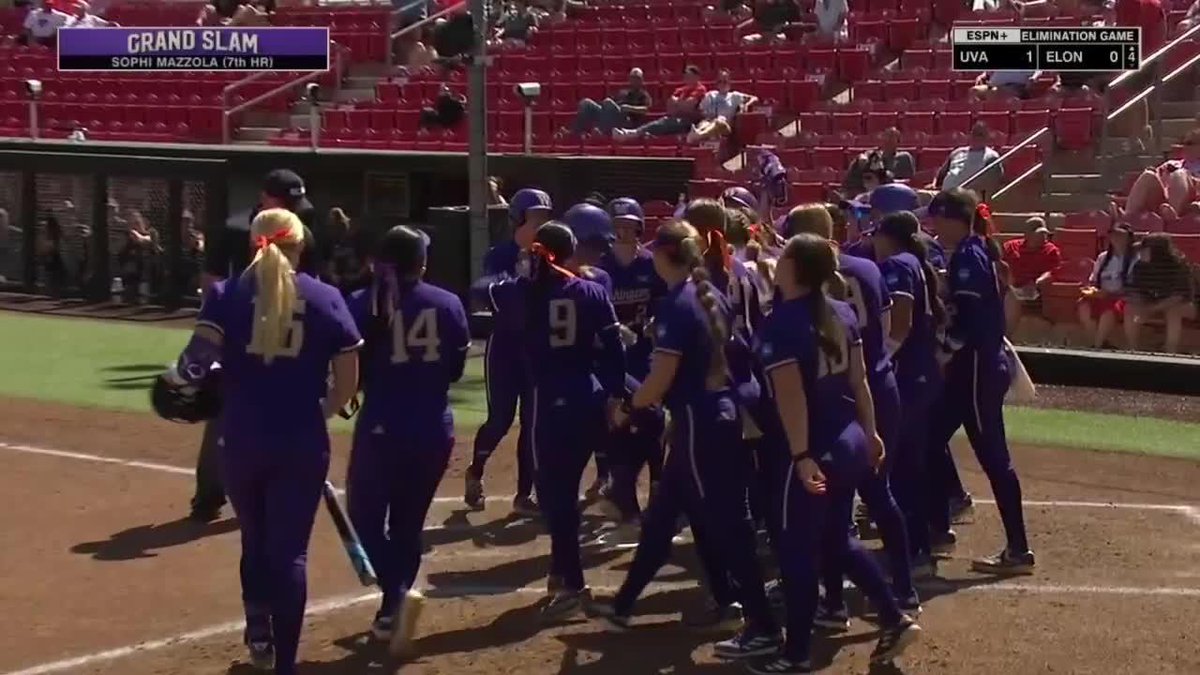 SOPHI MAZZOLA GRAND SLAM 🔥 Washington Softball leads Brown in the 1st, 6-0 #B1GSoftball on ESPN+ 💻