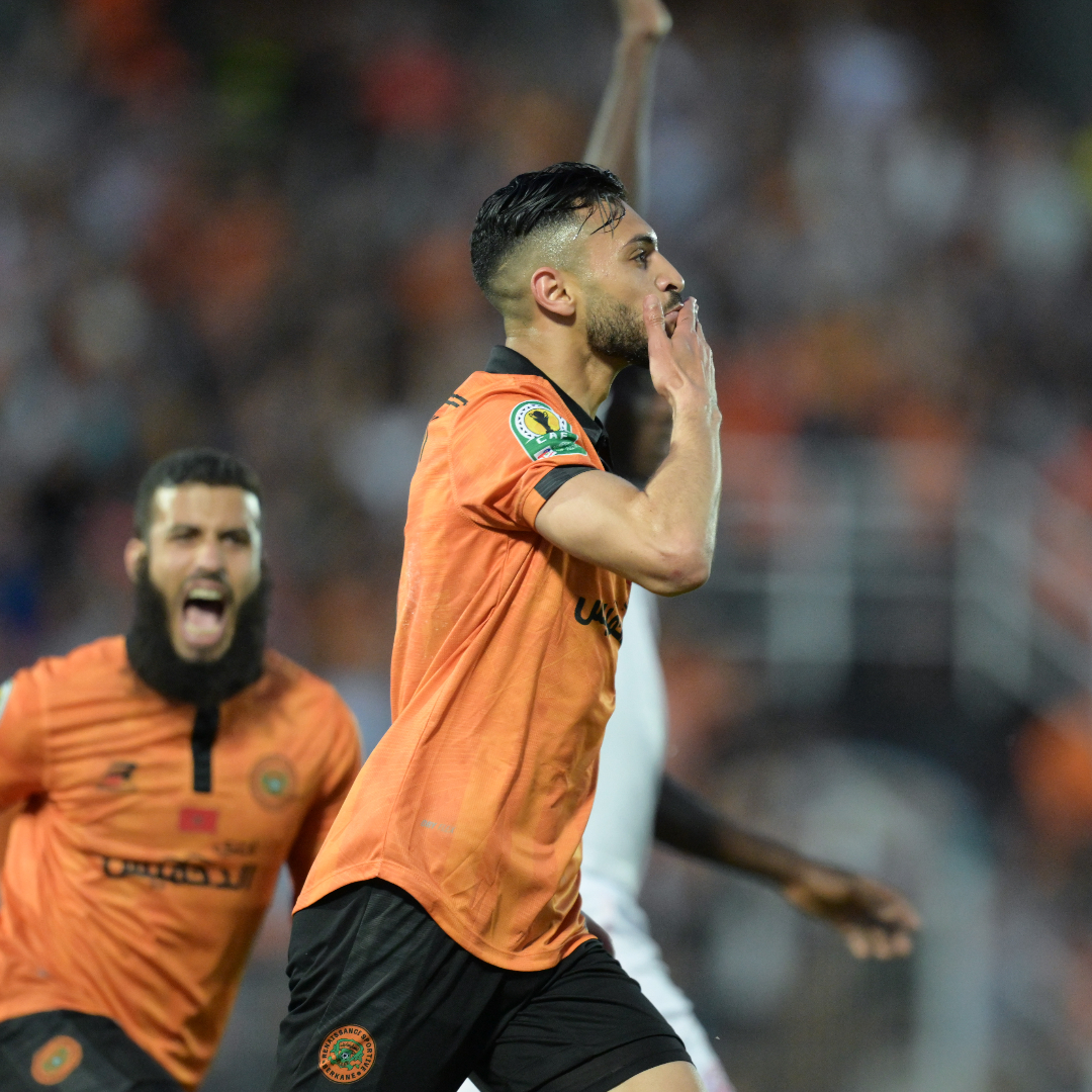 Oussama Lamlaoui shares a few words after RS Berkane's first-leg win! 🗣️🧡 #TotalEnergiesCAFCC