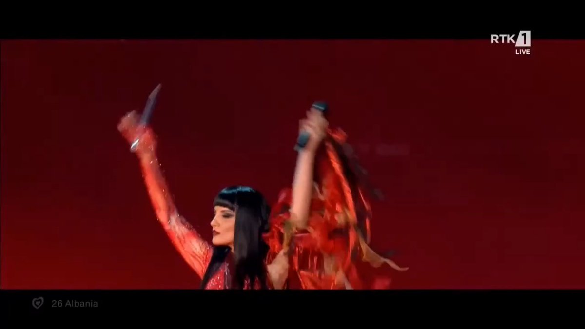 Albania secures 8th place, its best result since 2012. #Eurovision2025