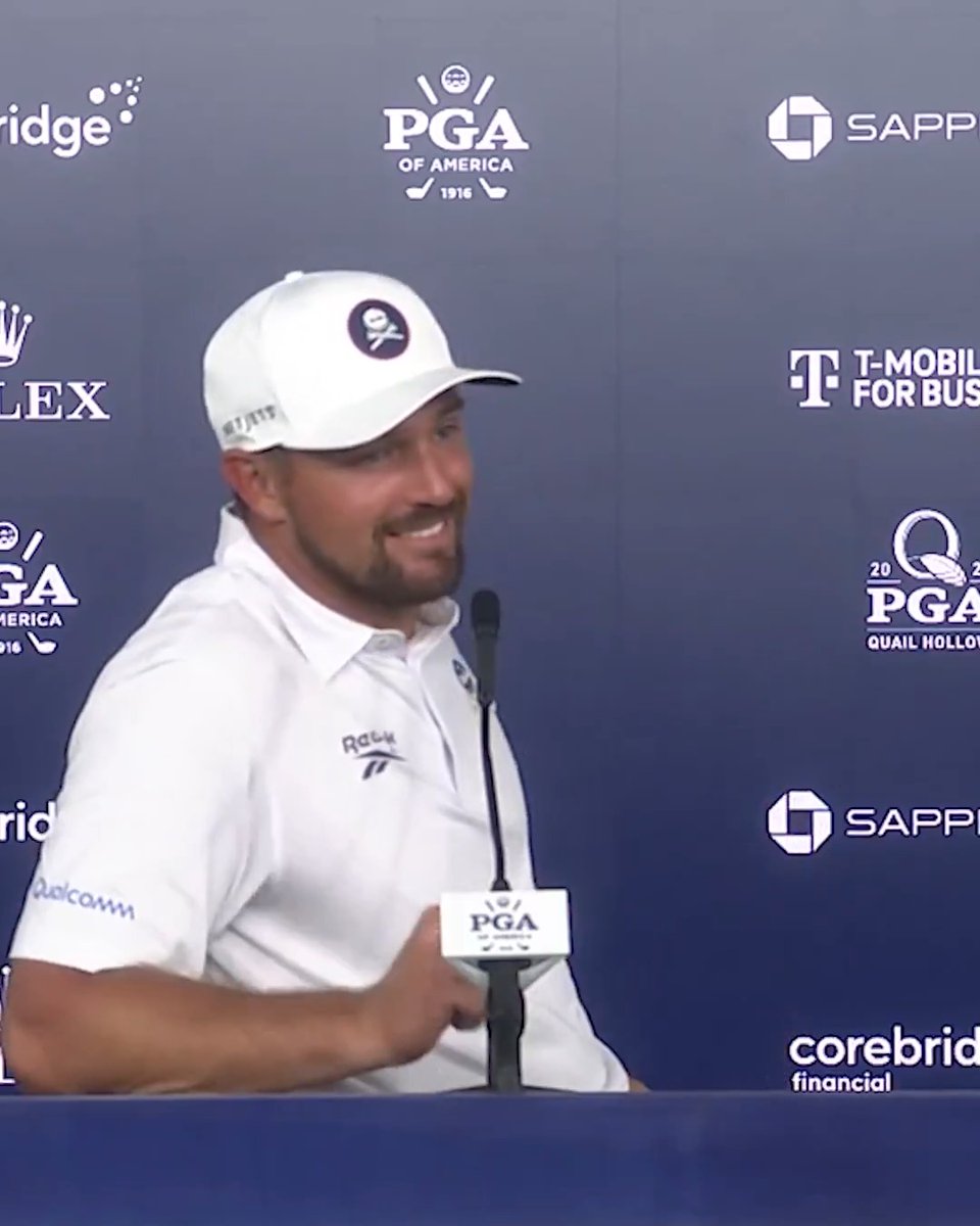 "That's why golf is the worst four-letter word in the world." Bryson's got jokes after his third round at the PGA Championship. 😂