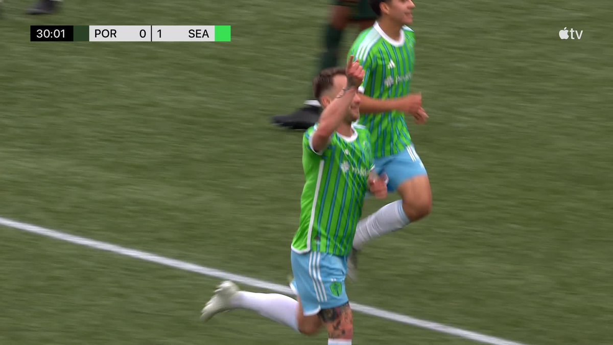 The Sounders strike first 💥 Albert Rusnák puts the Sounders ahead in Portland ‼️ 📺 #MLSSeasonPass, Apple TV+ or FS1: