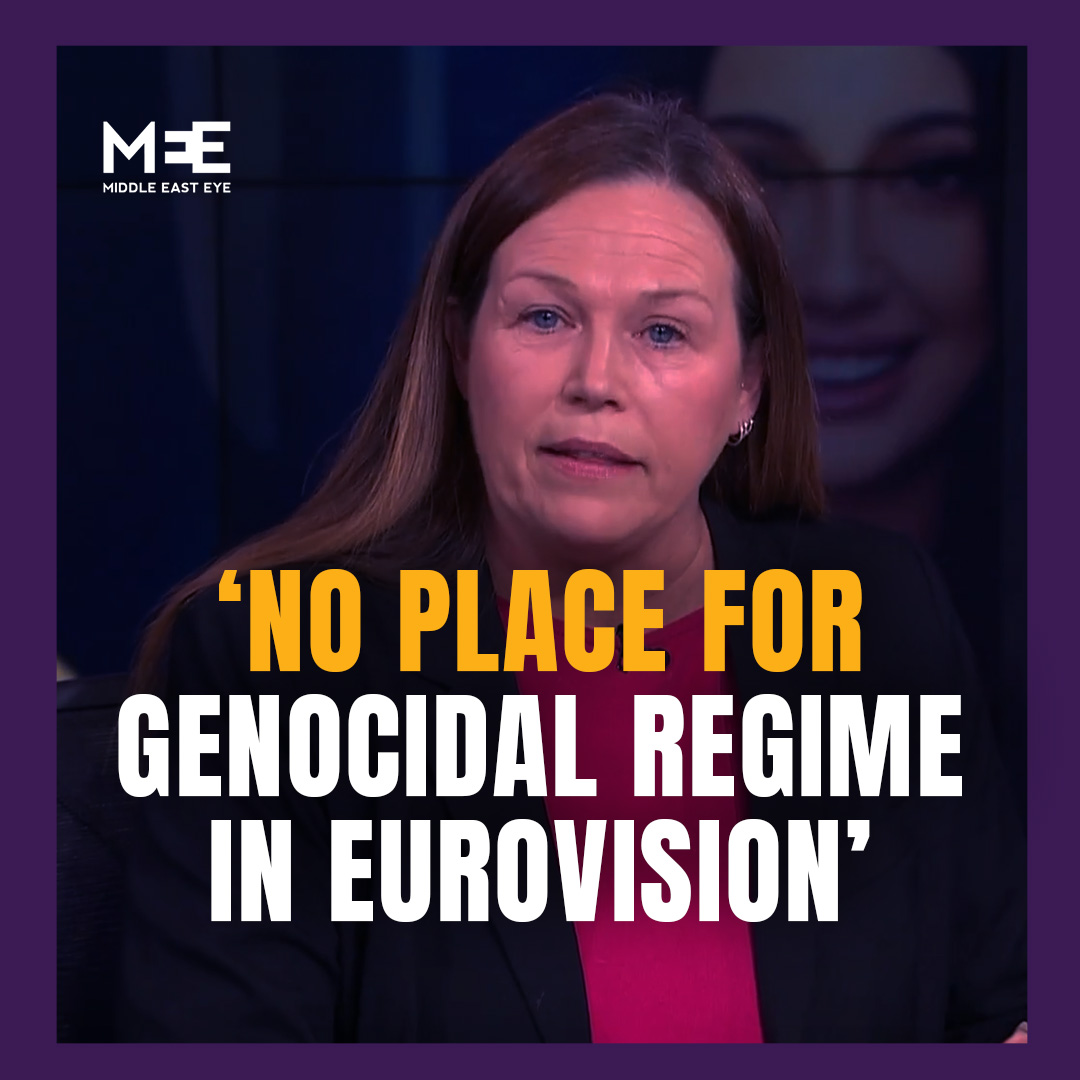 "I've a problem with the participation of lsraeI and the attempt by anybody to 'music-wash' this genocide." —🇮🇪Irish politician Louise O’Reilly on lsraeI’s participation in Eurovision