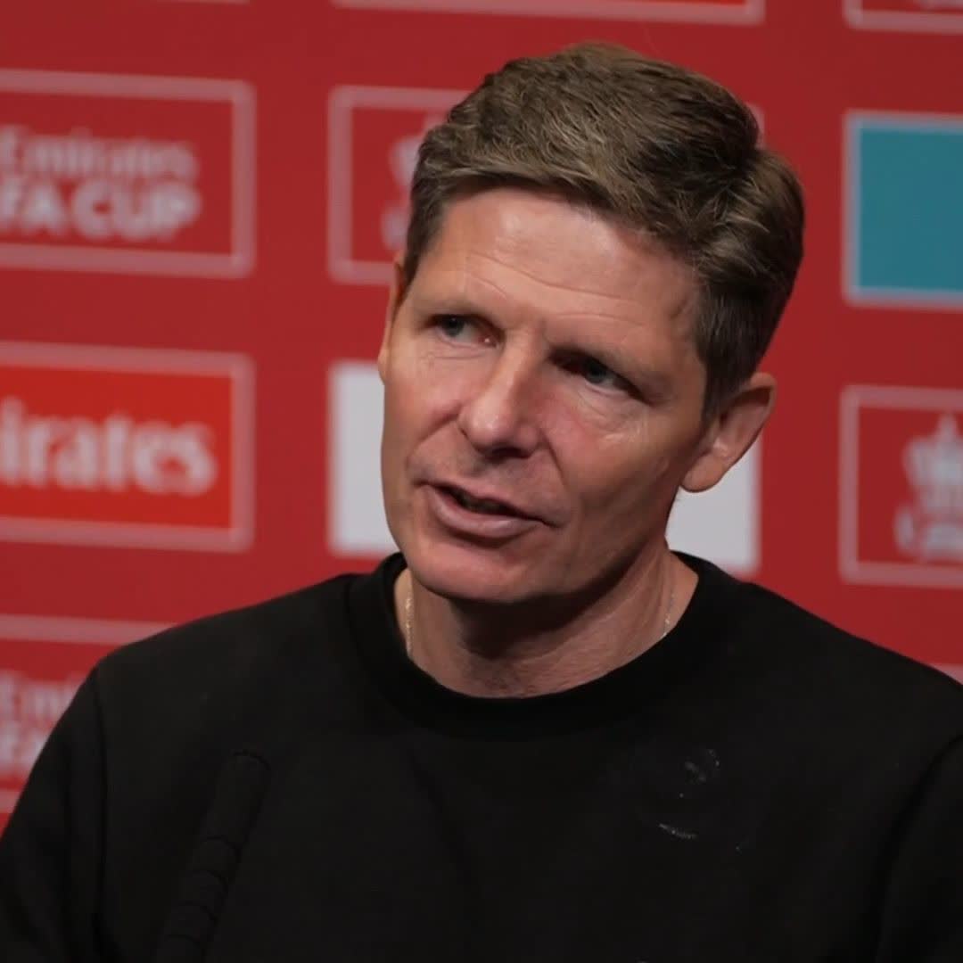 "The biggest achievement is not the trophy, it's giving our fans a moment for their life" 🏆 Oliver Glasner with some touching words for the Crystal Palace fans after winning the FA Cup 🦅