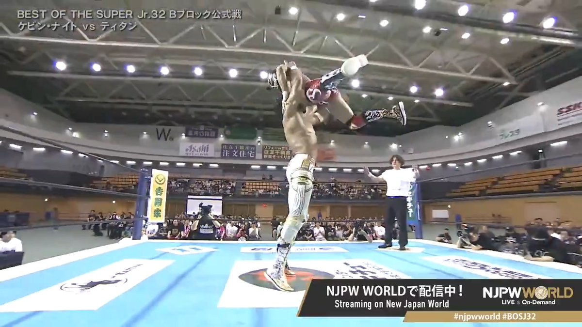 .Kevin Knight ケビン・ナイト "Neck Hanging Bomb" Sign up Now &amp; Stay tuned to #NJPW #njpwworld #BOSJ32