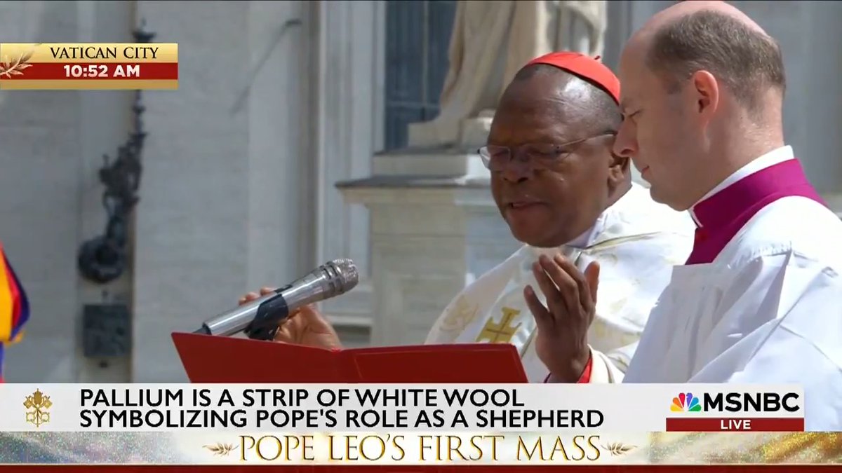 Congolese cardinal Fridolin Ambongo and Filipino prelate Luis Tagle perform key roles at Pope Leo's first mass. They were both named as possible pontiffs before the conclave