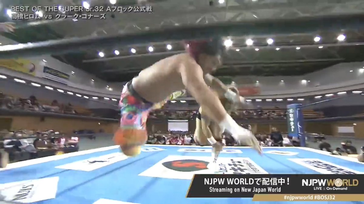 .Clark Connors "Jeep Flip💥🚗" Sign up Now & Stay tuned to #NJPW #njpwworld #BOSJ32