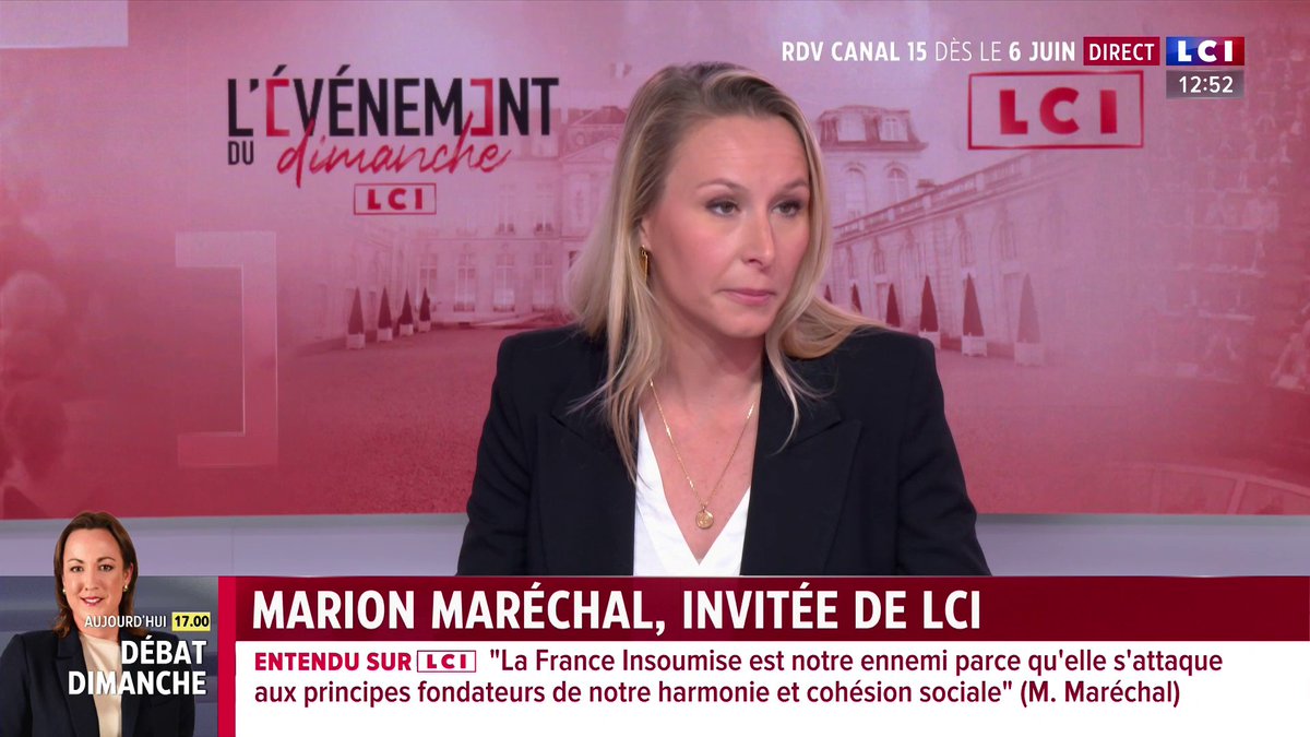 🔴 Marion Maréchal, invitée de Marie Chantrait, sur LCI 🗣️ "Trump tape du poing sur la table, créé un effet de sidération et ensuite négocie."