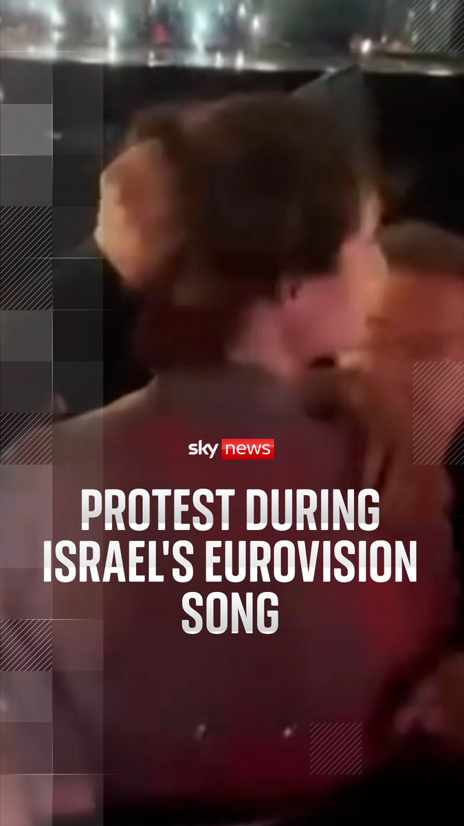 Pro-Palestine protesters disrupted October 7 survivor Yuval Raphael’s Eurovision performance. Footage from Youth Demand shows a protester during the act and later in custody.