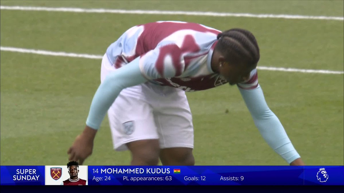 🗣️ "He doesn't look like the same player this season." Jamie Carragher on Mohammed Kudus's impact at West Ham this season ⚒️