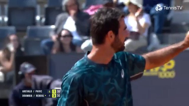 A match tie-break will decide it 👊 Sadio Doumbia and Fabien Reboul save a championship point before taking the second set 7-6(6)! Internazionali BNL d'Italia | #IBI25