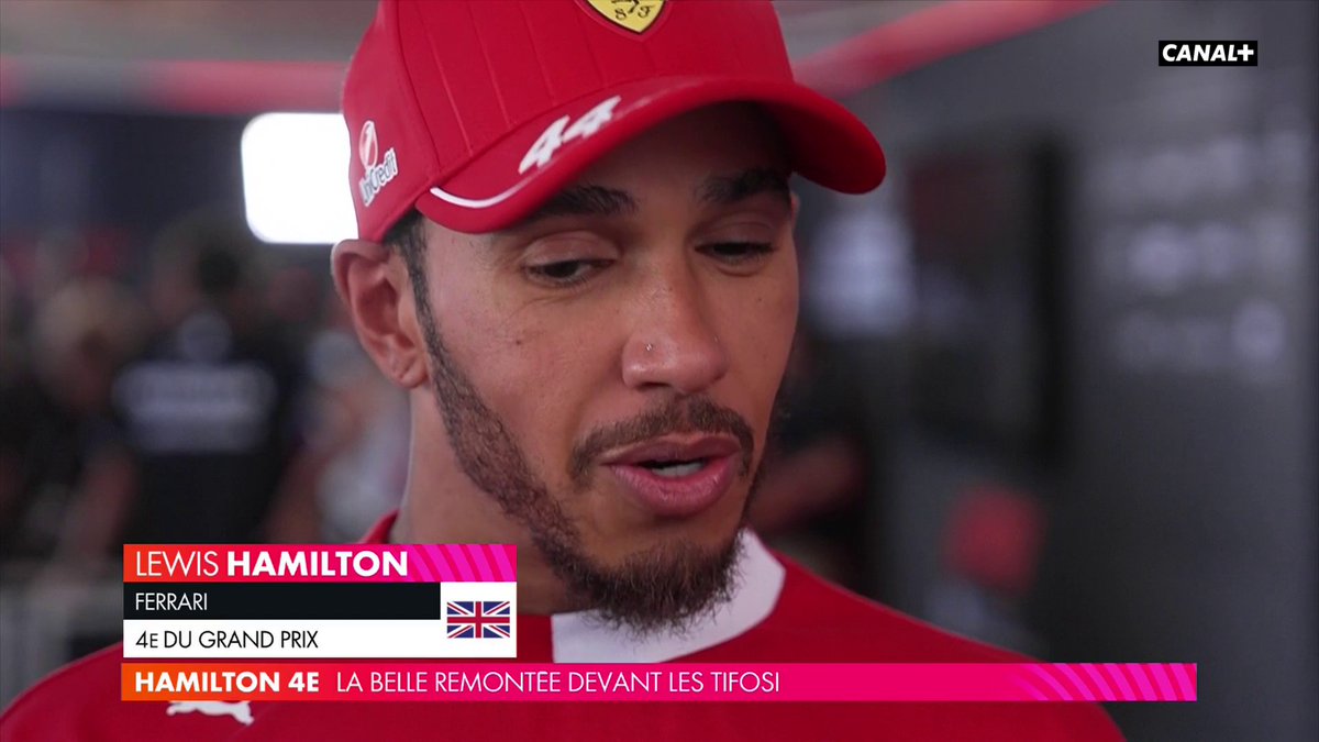 P12 ➡️ P4 🫡 Lewis Hamilton a brillé pour sa première course en rouge en Italie 🇮🇹 #ImolaGP #F1