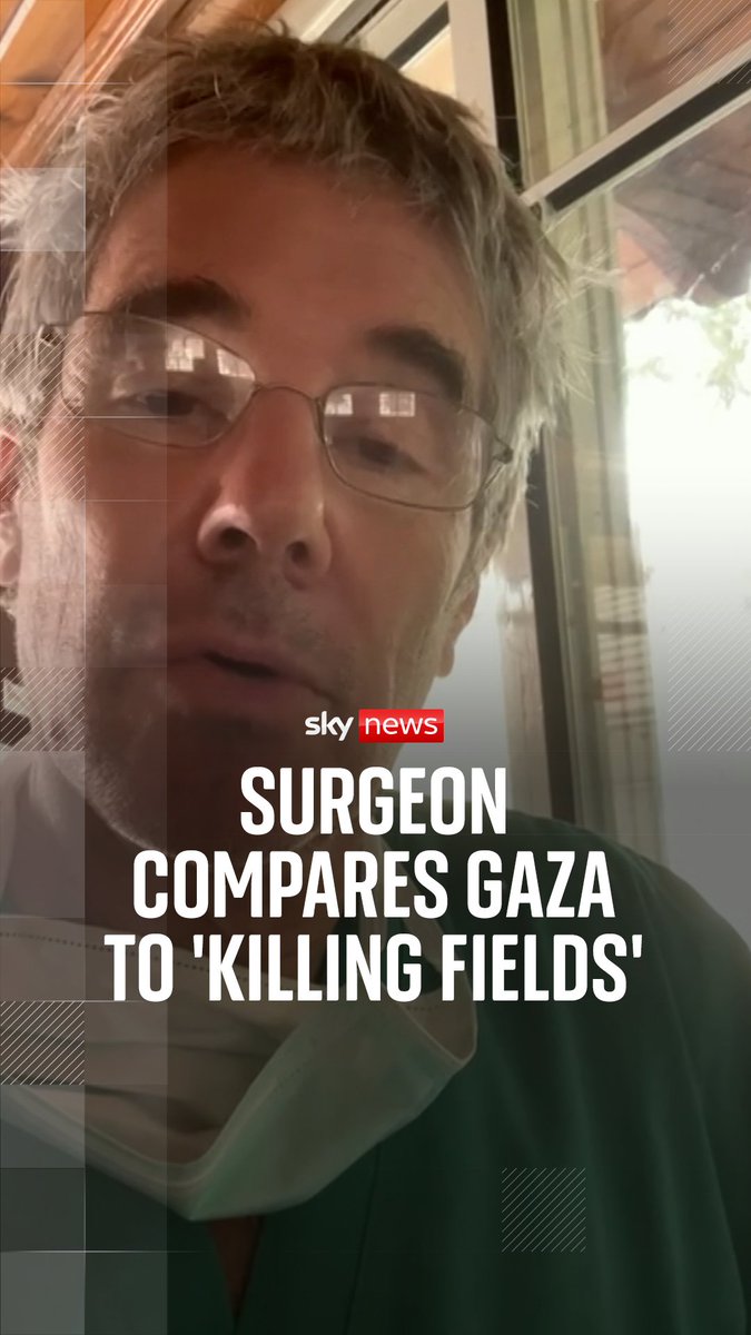 A British surgeon working in southern Gaza has compared the region to a "slaughterhouse" because of the daily bombardment from Israeli forces.