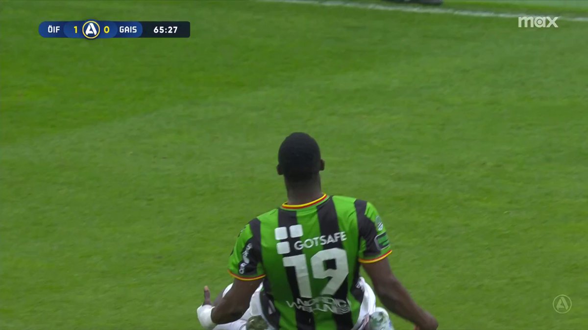 Ibrahim Diabate kvitterar för GAIS mot Öster! 🟢⚫️ 📲 Se matchen på Max