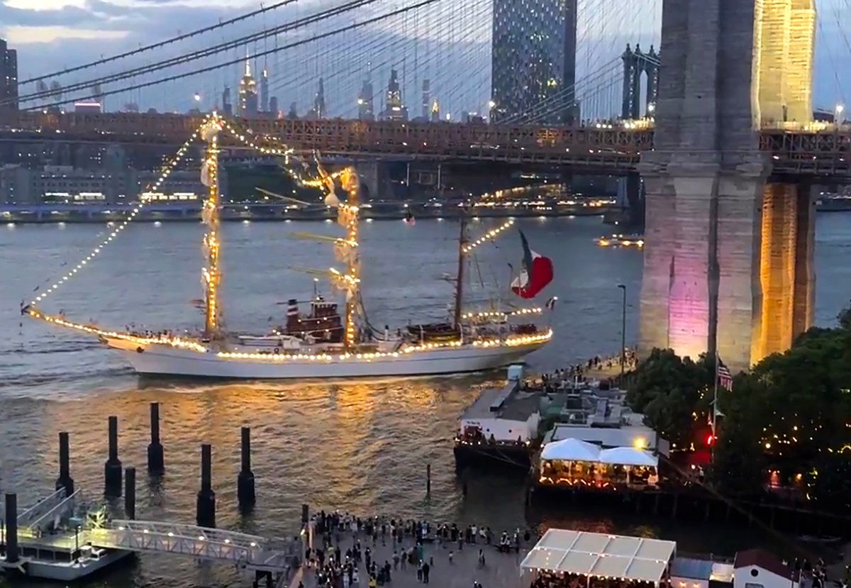 A Mexican Navy sailboat with 277 people on board crashed into the Brooklyn Bridge Saturday, killing two people and injuring more than a dozen others who were on board in a dramatic scene along the NYC waterfront, according to authorities. Read more: