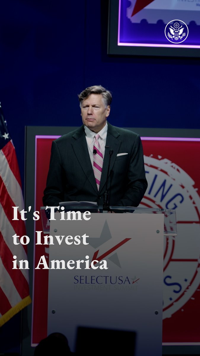 It’s time to invest in America! President Donald J. Trump has already secured over $9 trillion in commitments from foreign investors. The U.S. remains the most stable investment destination for foreign companies. As Christopher Landau shared SelectUSA: We are open for business!