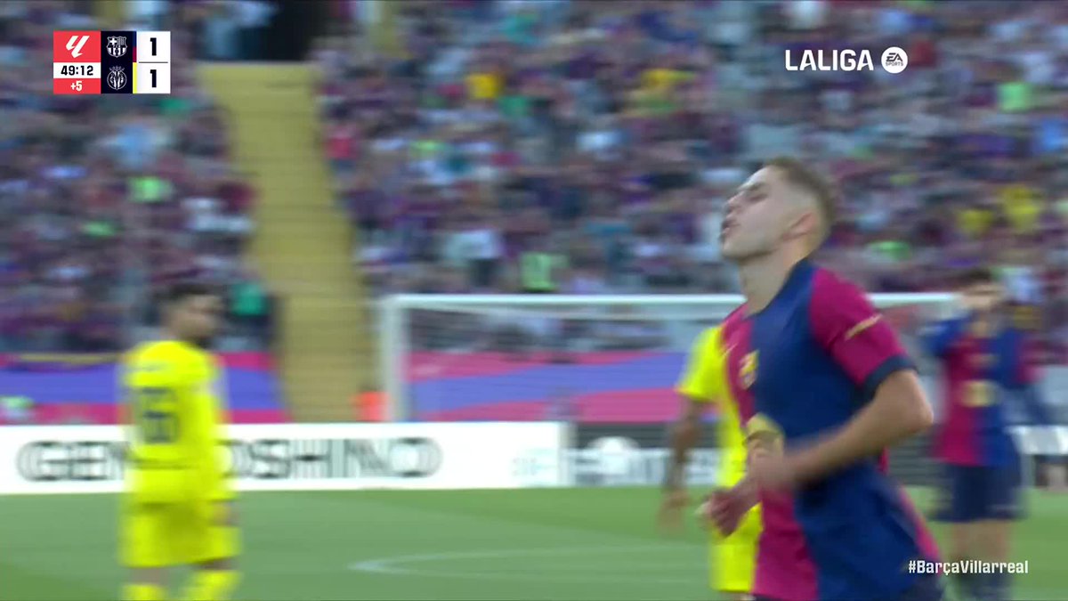 Siempre celebra con pasión ❤️🔥 #BarçaVillarreal | #LaLigaHighlights