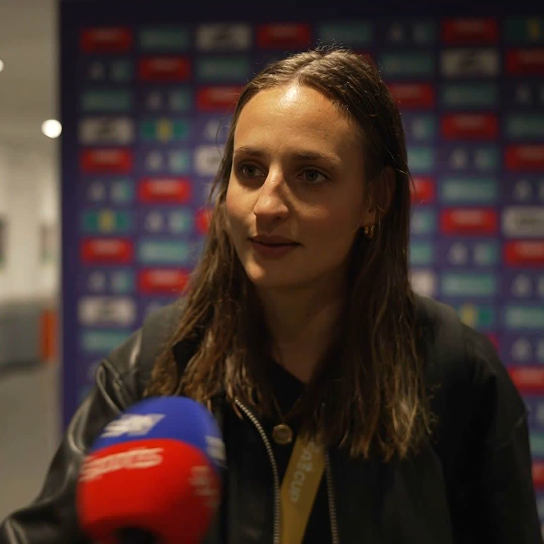 "We're definitely going to enjoy ourselves tonight" 😅 Chelsea's Nathalie Bjorn on winning the FA Cup! 🏆