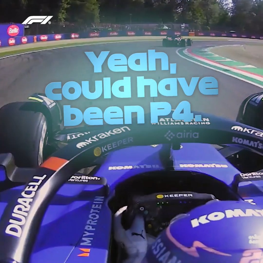 So nearly a season-best P4 for Albon 🤏 Still, another strong showing - that's Alex's third P5 of the year 💪 #F1 #ImolaGP