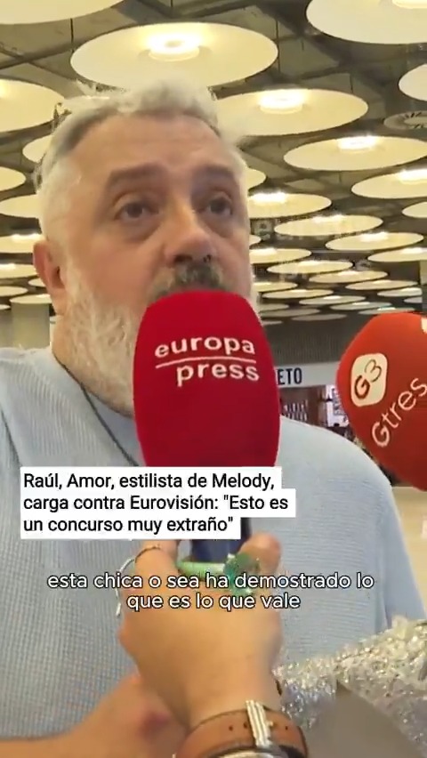 Raúl, Amor, estilista de Melody, carga contra Eurovisión: "Esto es un concurso muy extraño"