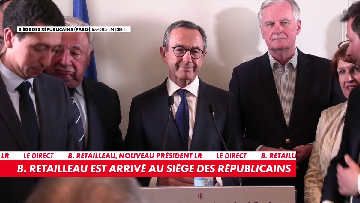 Bruno Retailleau annonce : «Cette victoire, elle sera suivie évidemment de bien d'autres victoires», lors de son discours après sa victoire à la présidence des républicains.