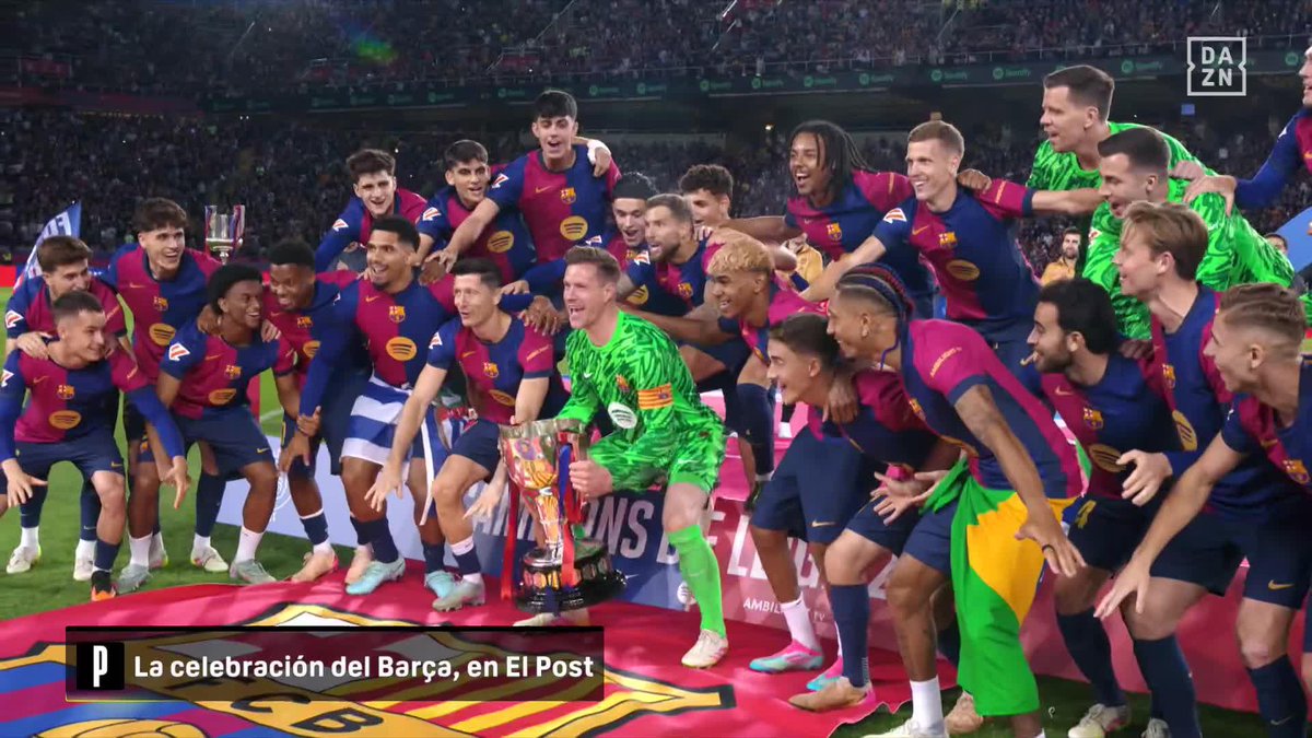 ¡LLEGA EL MOMENTO DE LEVANTAR LA COPA! 🏆 El FC Barcelona, campeón de LALIGA 2024/25 #LALIGAenDAZN ⚽