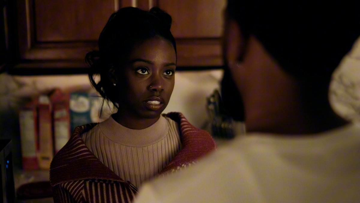 Did Kiesha overstep or is Emmett trippin? 👇🏾 #TheChi is now streaming on the #ParamountPlus with SHOWTIME plan.