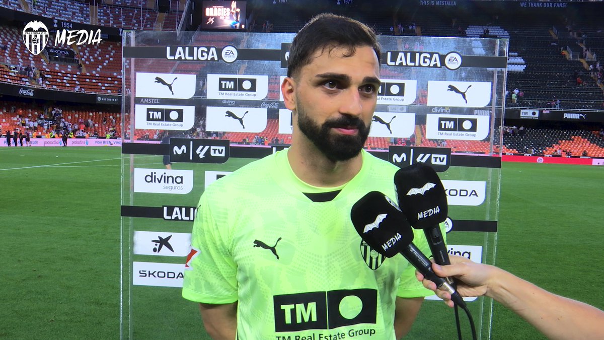 💬 Mamardashvili: “Gracias al Valencia CF porque ha sido clave en mi carrera como portero” #ADNVCF