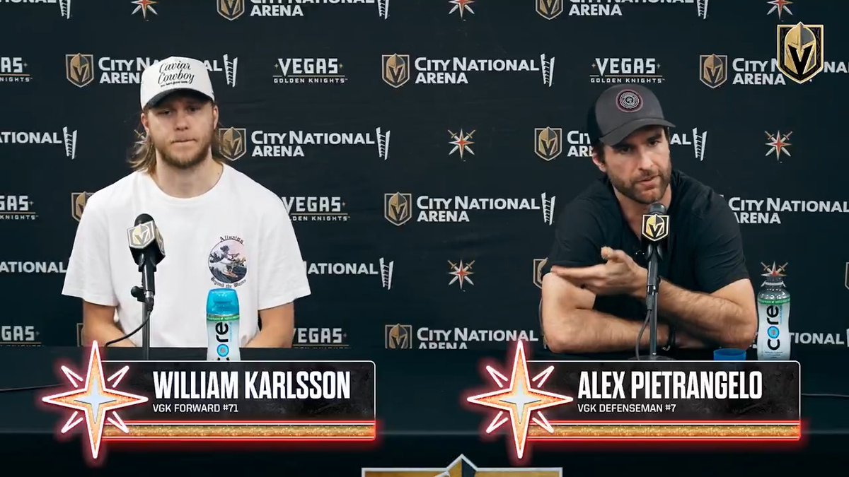 🎥 Karlsson and Pietrangelo 🎥 Pietrangelo: I think if I look at the series overall, obviously we didn't score in the last two games. That's a big problem. And we didn't start very well and that's on us, that's on us to get ourselves ready.
