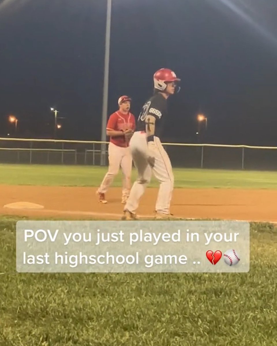POV: You just played in your last high school baseball game 💔 (via xoxkrystal8/TT)