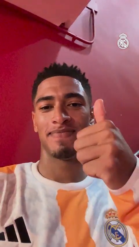 🤳 Jude Bellingham: "Muy contento con la victoria de hoy. Gracias por el apoyo y gracias a las personas que han viajado. Nos vemos por última vez esta temporada en el próximo partido. Queremos acabar el año de la mejor manera, así que nos vemos allí. ¡Hala Madrid!"