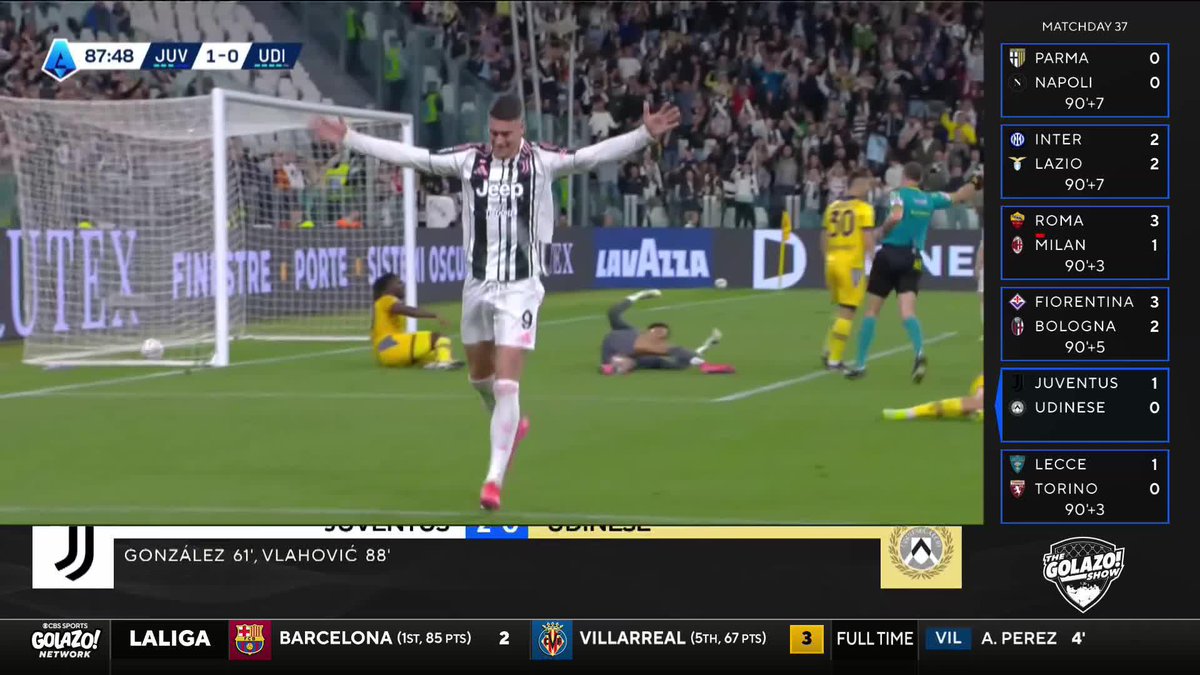 Dušan Vlahović gets his 10th goal of the season for Juventus 🇮🇹