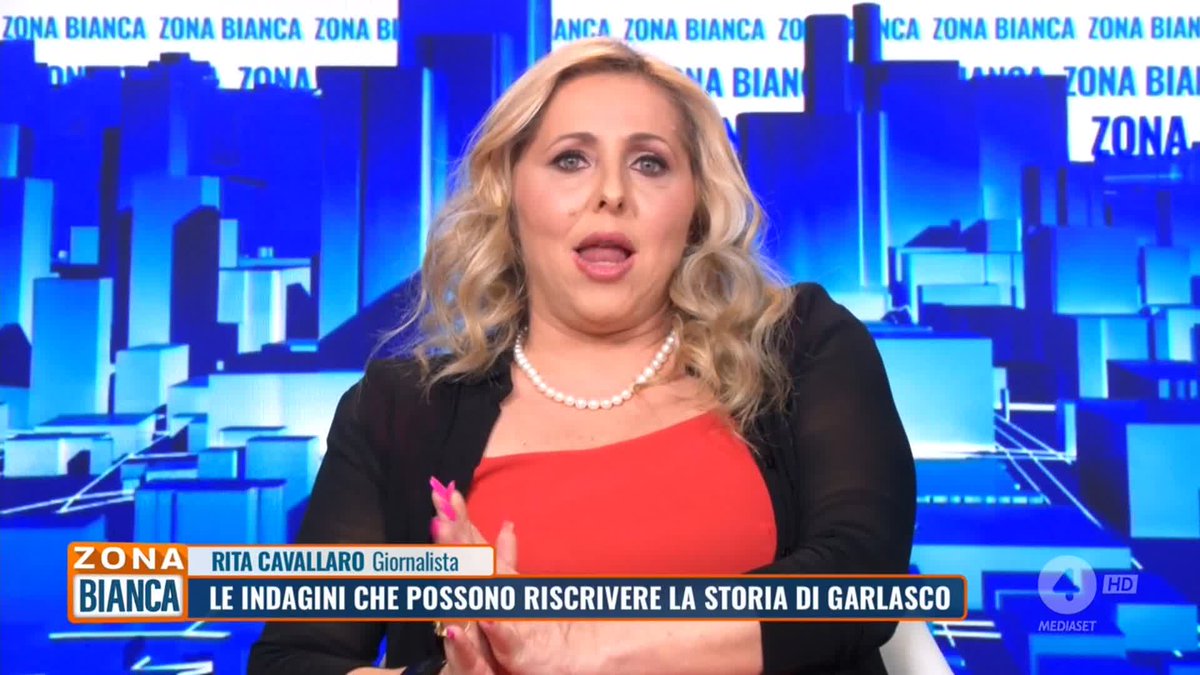 "La condanna di Stasi si basa sul fatto che non ci sono le sue tracce sulla scena del crimine" Così a #zonabianca la giornalista Rita Cavallaro sul caso di Garlasco.